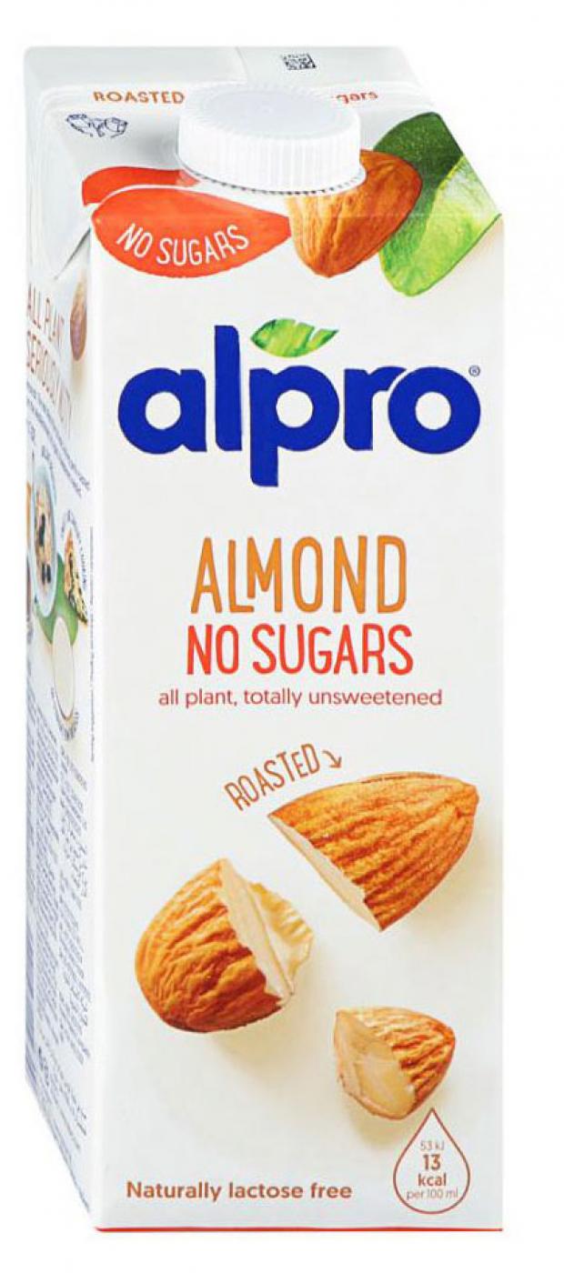 Напиток Alpro миндальный без сахара 1 л 130₽