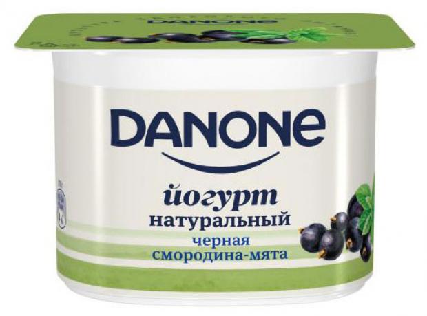 

Йогурт «Danone» с черной смородиной и экстрактом мяты 2.9%, 110 г