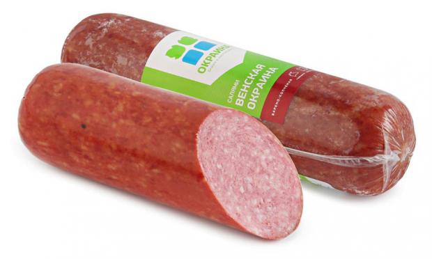 Колбаса варено-копченая Окраина Салями Венская вес 647₽