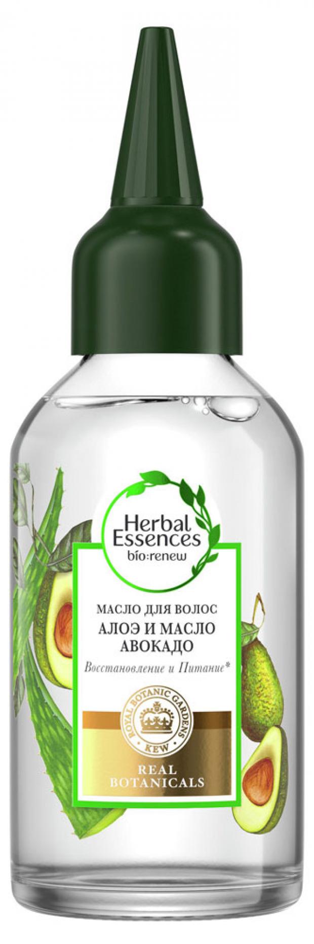 Масло для волос и кожи головы Herbal Essences с алоэ и маслом авокадо 100 мл 418₽