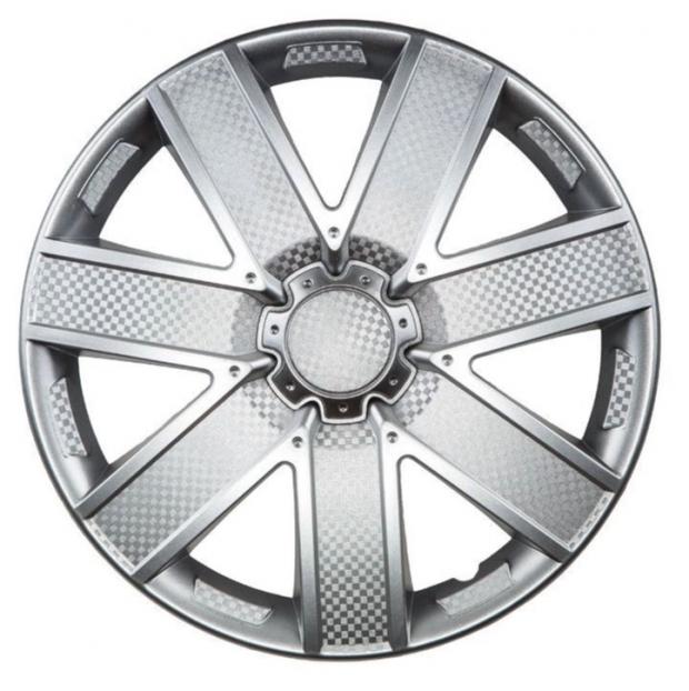 

Колпаки на колеса Garde LW1501 Галакси R-15 Silver карбон, 2 шт