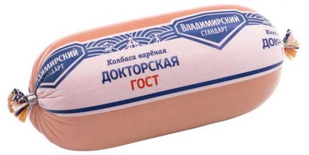 Колбаса вареная Владимирский стандарт Докторская 09-15 кг 1 упаковка 135 кг 434₽