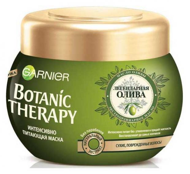 

Маска для волос Garnier Botanic Therapy Интенсивно питающая легендарная олива для сухих поврежденных волос, 300 мл