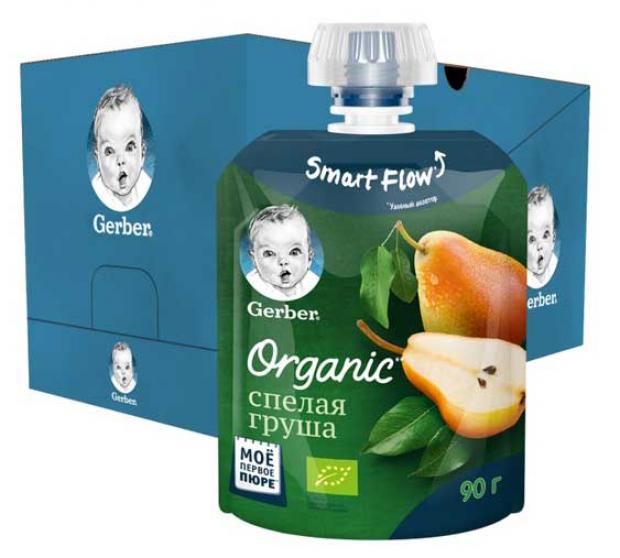 

Пюре Gerber Organic спелая груша с 4 мес., 90 мл