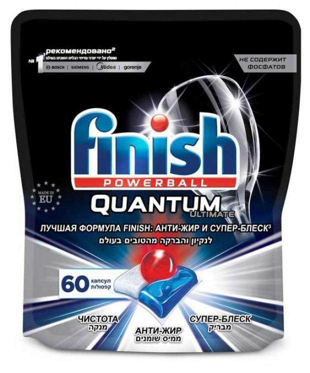 

Таблетки для посудомоечной машины Finish Quantum Ultimate, 60 шт