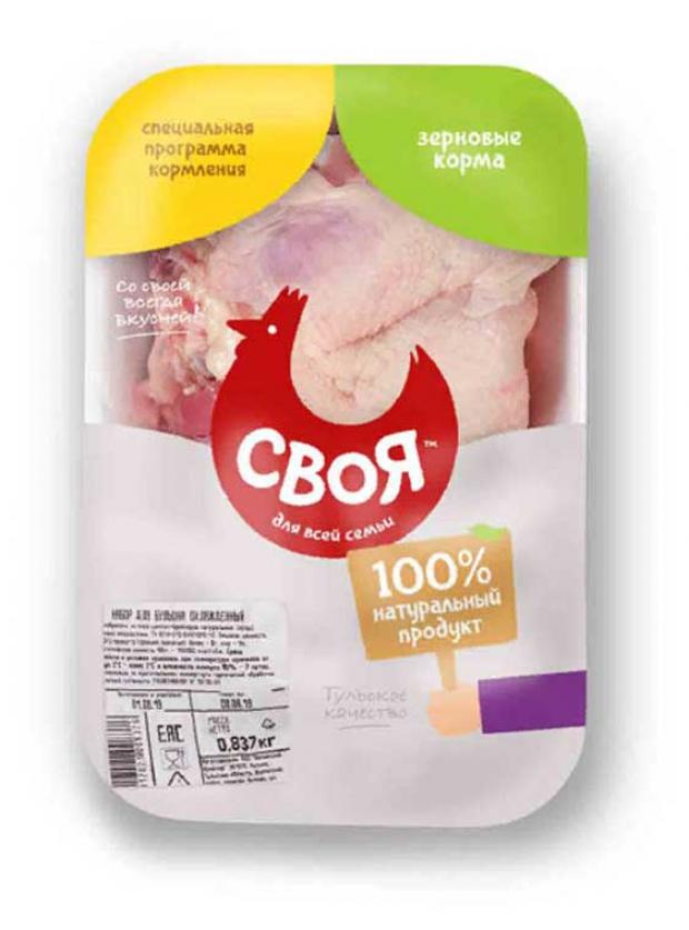 

Набор для бульона из цыпленка-бройлера «Своя» (0,5-1 кг), 1 упаковка ~ 0,8 кг