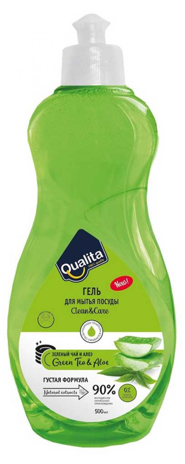

Средство для мытья посуды Qualita Green tea&Aloe, 500 мл
