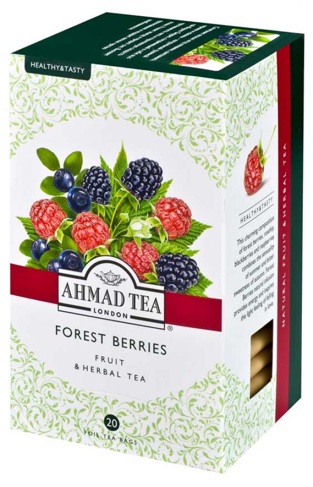 Чай травяной Ahmad Tea Forest Berries лесные ягоды в пакетиках 20х2 г 113₽