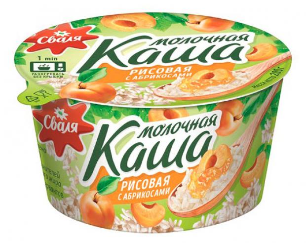 

Каша «Сваля» рисовая с абрикосами, 6%, 200 г