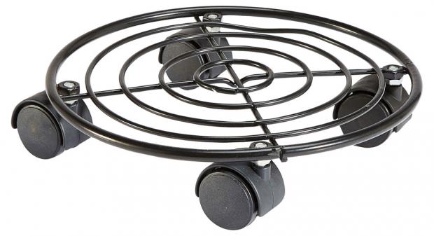 Подставка для горшка Garden Star круглая на колесиках 25 см 414₽