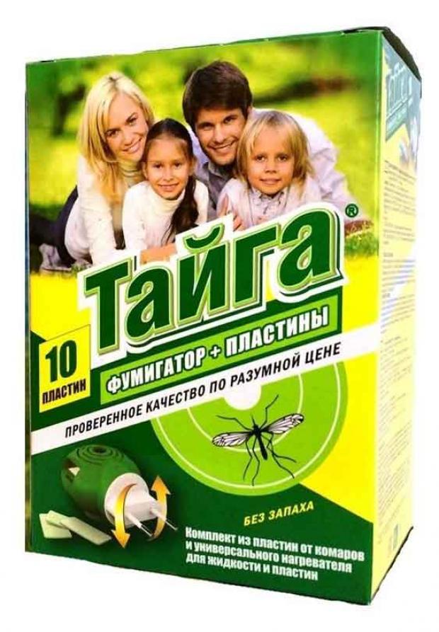Пластины инсектицидные от комаров Тайга Family 10 шт 14₽