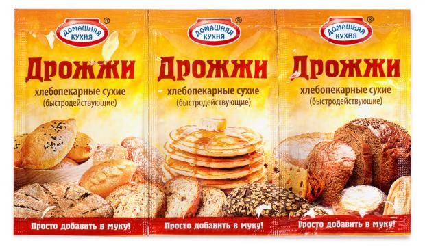 Дрожжи «Домашняя Кухня» быстродействующие, 12 г