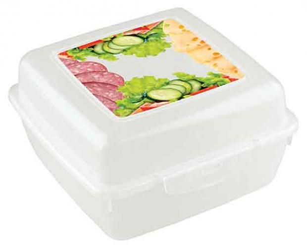 

Контейнер для продуктов Phibo с декором, 14х14х7,5 см