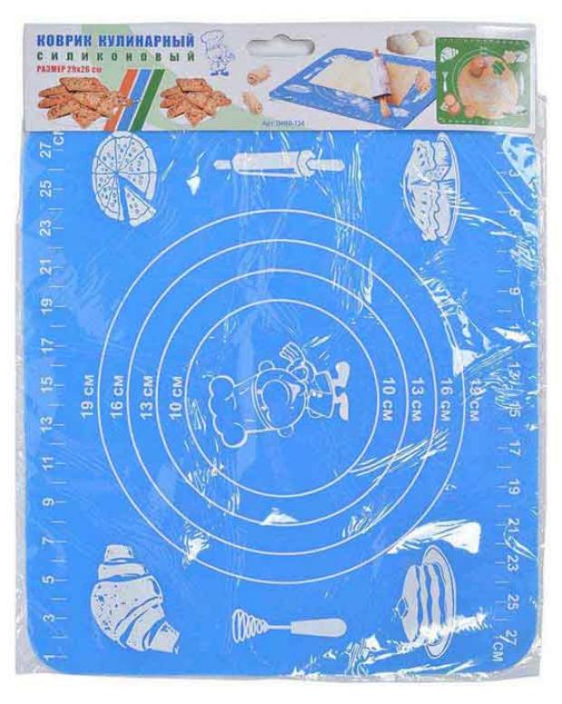Коврик кулинарный силиконовый с разметкой 29x26 см 165₽