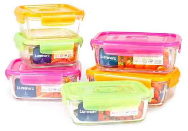 Контейнер для продуктов Luminarc Pure Box Active прямоугольный стеклянный 122 л 452₽