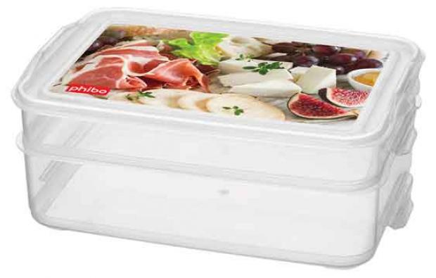 

Контейнер для продуктов Phibo Food System с декором, 2 шт