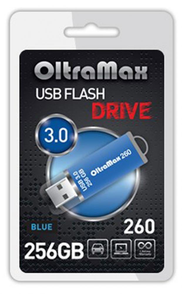 

Флешка OltraMax 260 USB 3.0 256 Гб синяя
