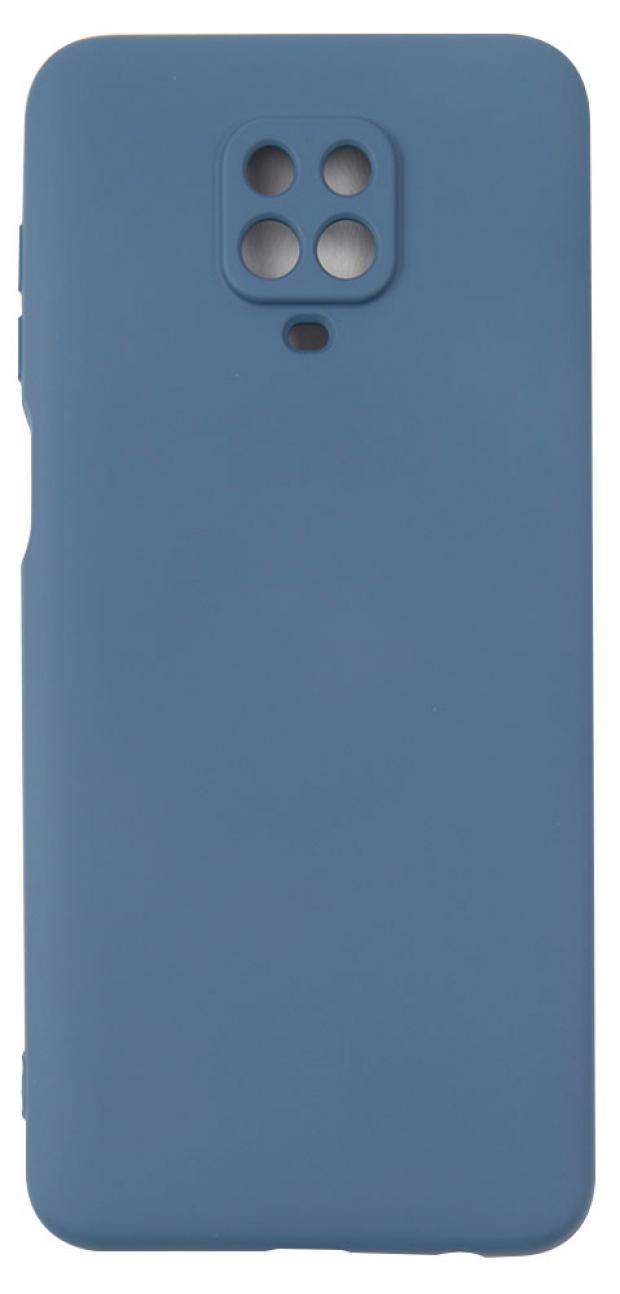 

Чехол mObility для Xiaomi Redmi Note 9 Pro soft touch синий