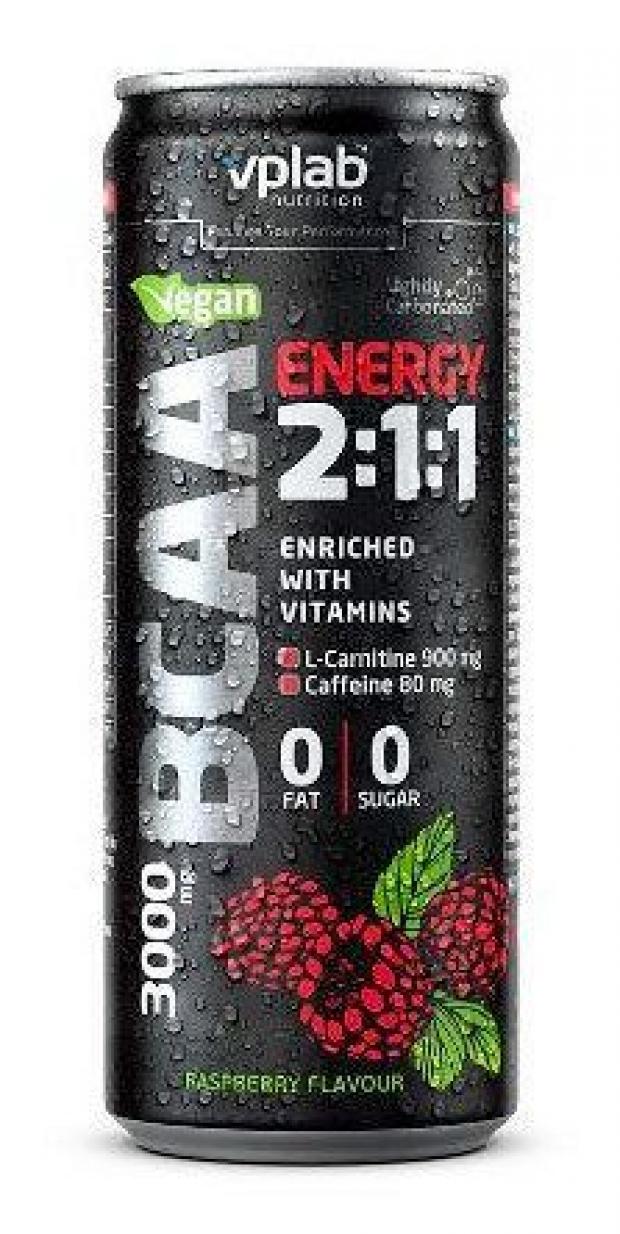 Напиток энергетический VPLAB BCAA Energy 211 малина 330 мл 120₽