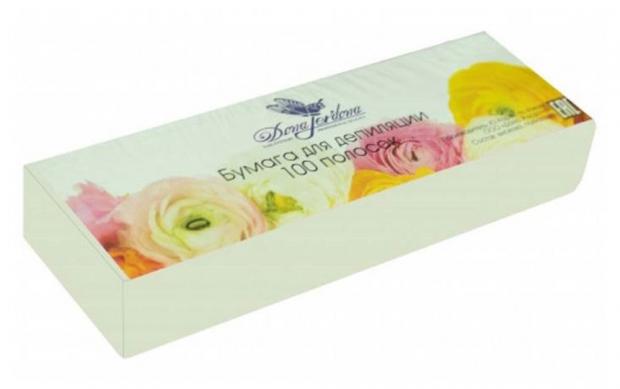 Бумага для депиляции Dona Jerdona в полосках белая 100 шт 190₽