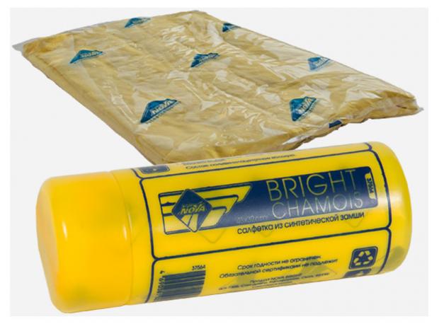 Салфетка Nova Bright из искусственной замши в тубе 87₽