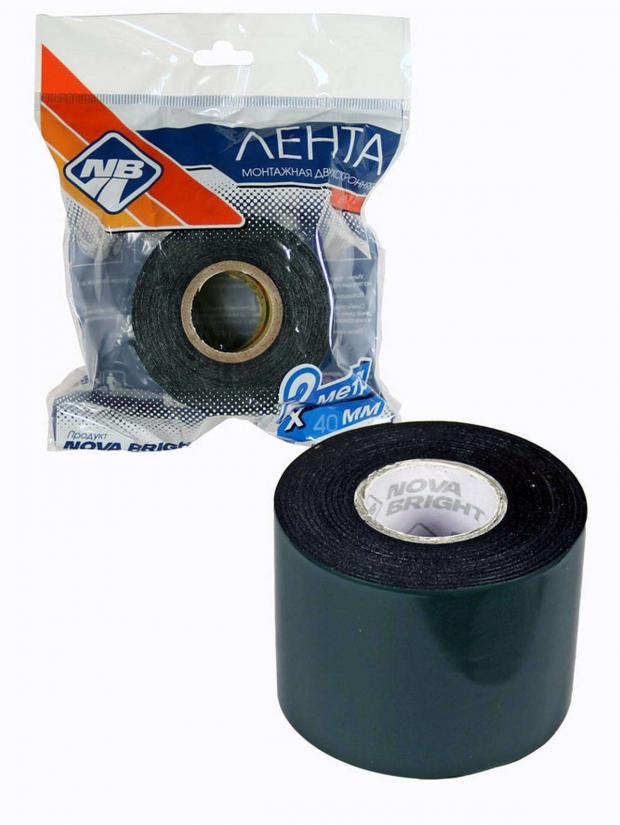 Скотч двухсторонний Nova Bright зеленый 40 мм х 2 м 49₽