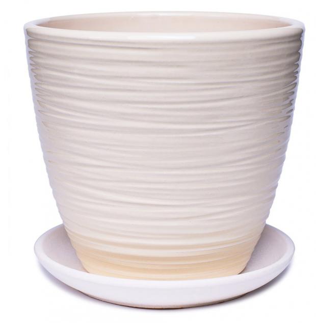 Горшок керамический Шорвель желтый 21 см 533₽