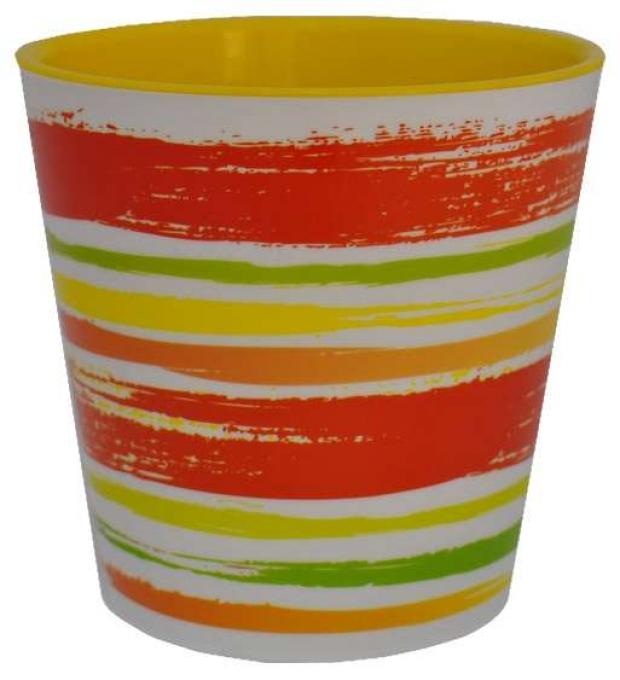 

Вазон «Алеана» Деко двойной пластиковый с вкладышем оранжевый Ø13 см