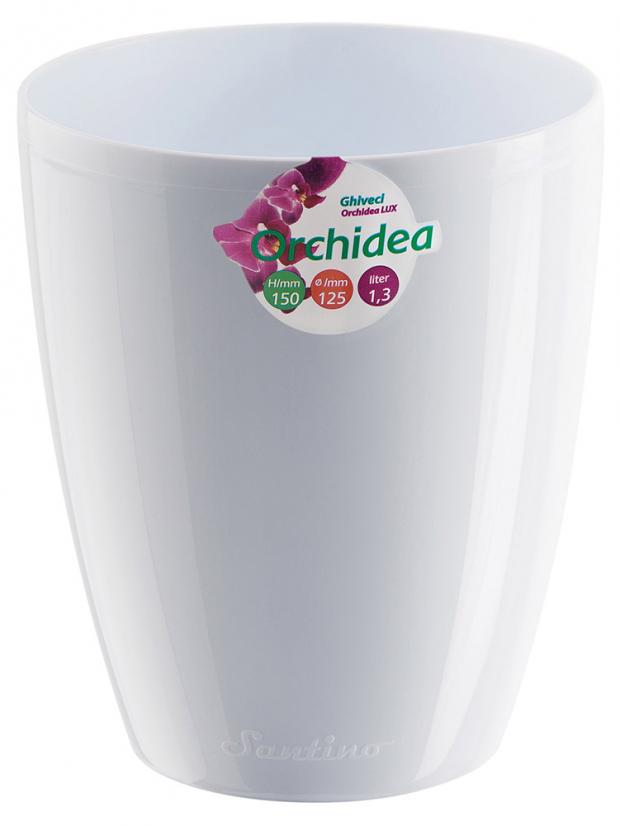 

Горшок Santino Orchidea белый Ø12.5 см, 1.3 л