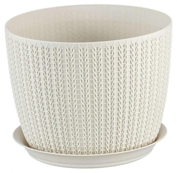 Кашпо Idea Верона белое 135 см 90₽