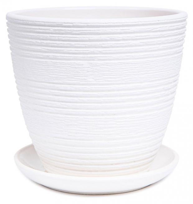 Горшок керамический Халва-А белый 18 см 351₽