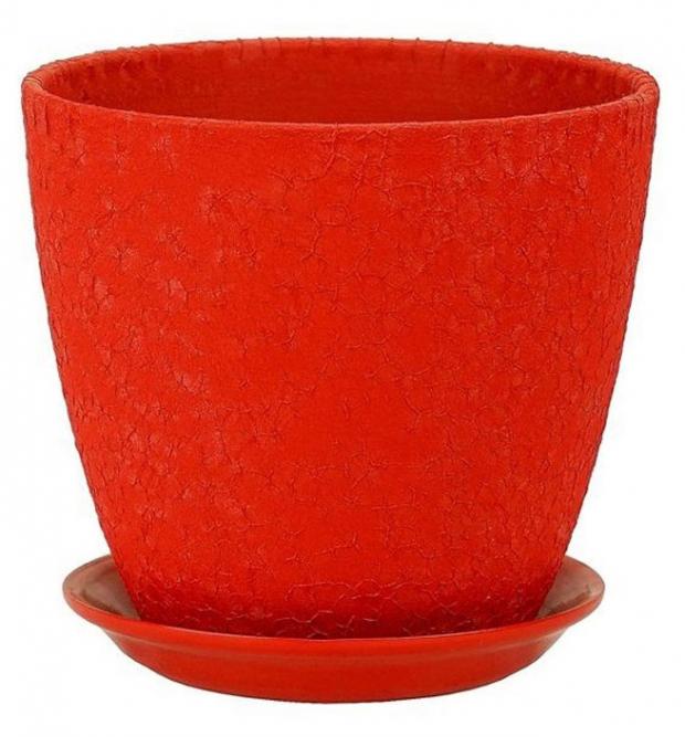 

Горшок «Сады Аурики» Винил керамический красный Ø15 см