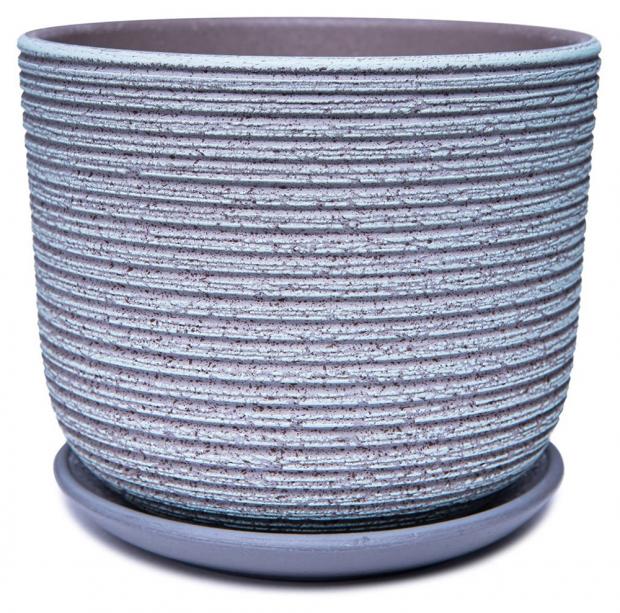 Горшок Лоза-А керамический зелено-серый 19 см 399₽