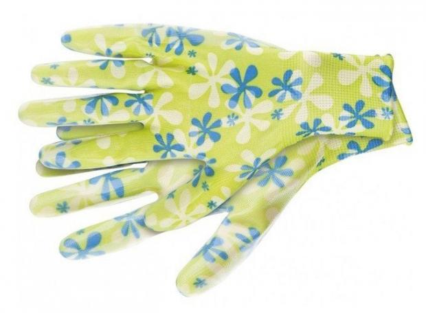 Перчатки садовые Palisad полиэстер зеленые M 87₽