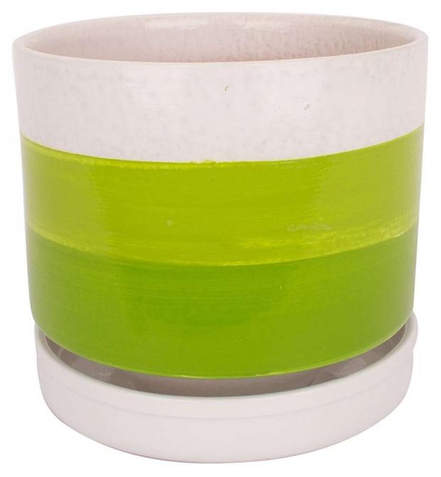 

Горшок Цилиндр с поддоном мохито Ø15х13,4 см, 1,7 л