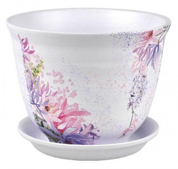 

Горшок «Сады Аурики» Гранд декупаж керамический мята Ø16 см