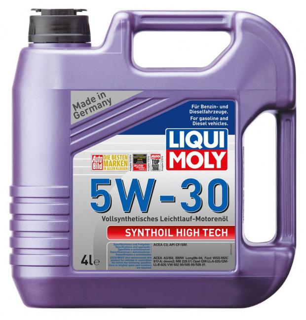 

Масло моторное Liqui Moly Synthoil High Tech 5W30 синтетическое, 4 л