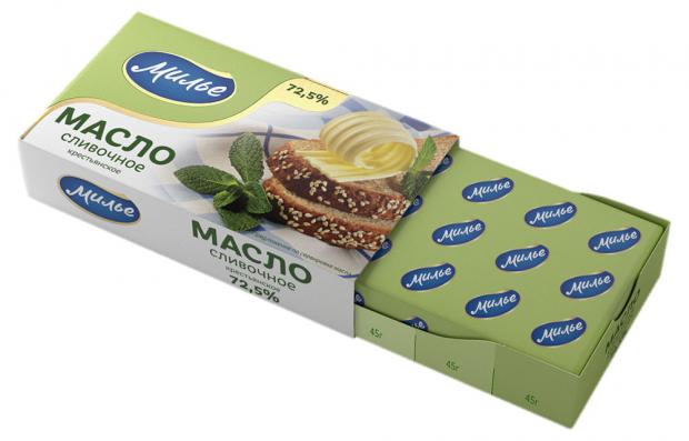 

Масло сливочное «Милье» крестьянское 72,5, 180 г