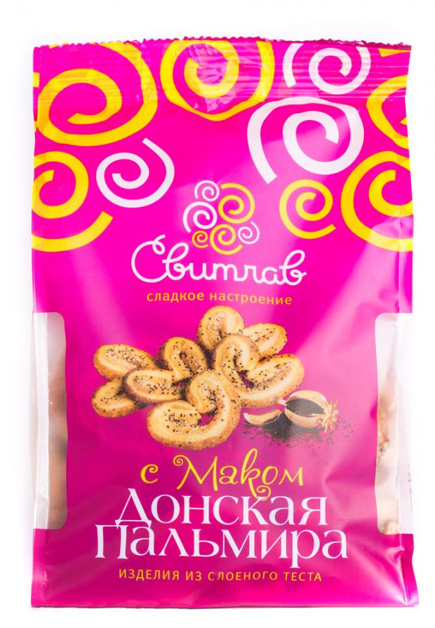 

Ушки слоёные «Свитлав» Донская пальмира с маком, 250 г