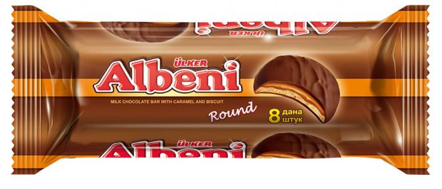 Купить Печенье Ulker Albeni Round с карамелью в молочном шоколаде, 320