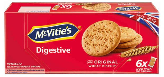 

Печенье McVities Digestive из цельнозерновых злаков, 176 г