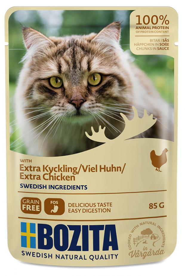 

Корм для кошек BOZITA беззерновой курица в соусе, 85 г