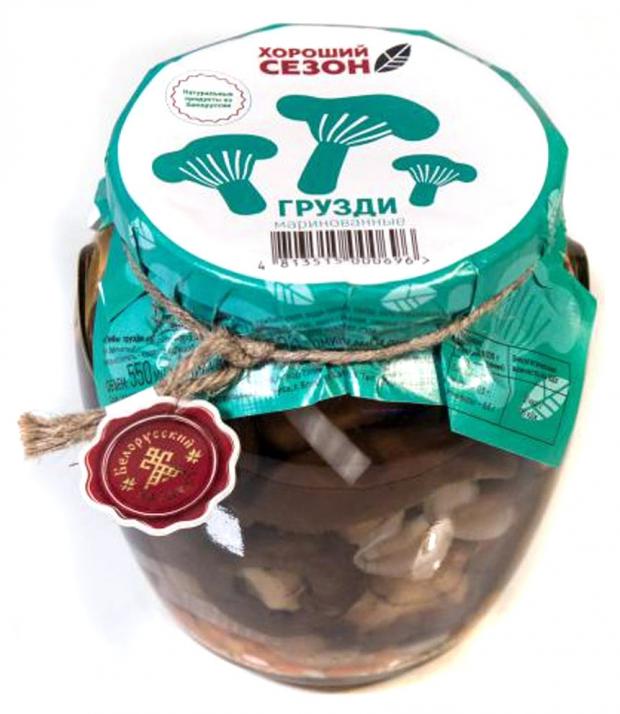 

Грузди «Хороший Сезон» маринованные, 520 г