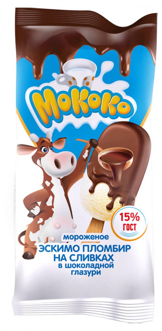 

Мороженое эскимо «МоКоКо» на сливках в шоколадной глазури 15%, 70 г