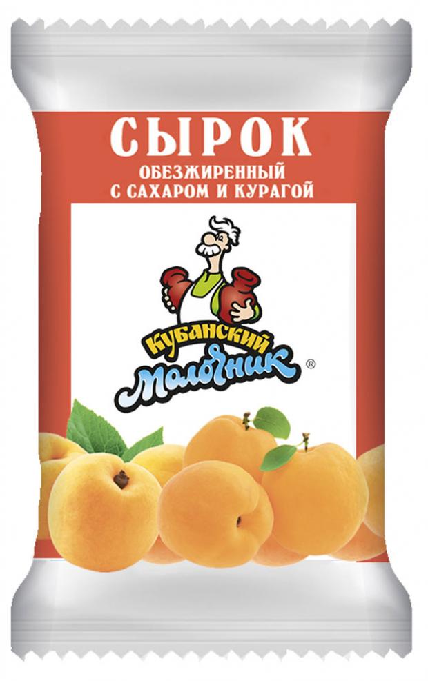 

Сырок творожный «Кубанский молочник» обезжиренный с сахаром и курагой, 100 г