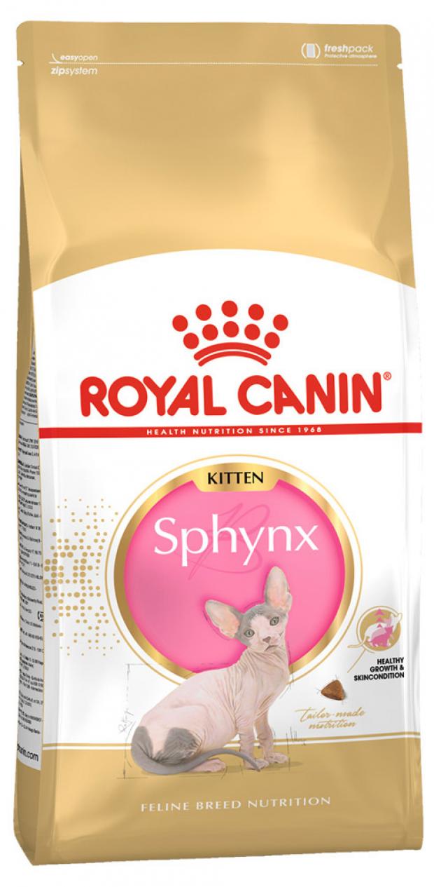 Сухой корм для котят породы Сфинкс Royal Canin Kitten Sphynx 2 кг 1767₽