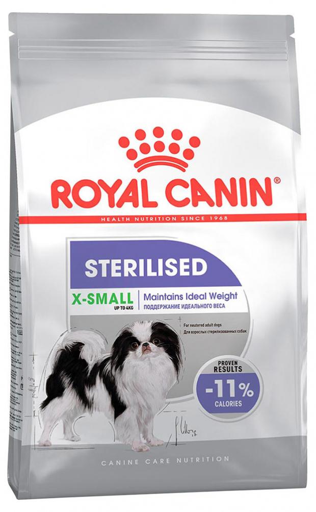 

Сухой корм для стерилизованных собак мелких пород Royal Canin X-Small Sterilised, 500 г