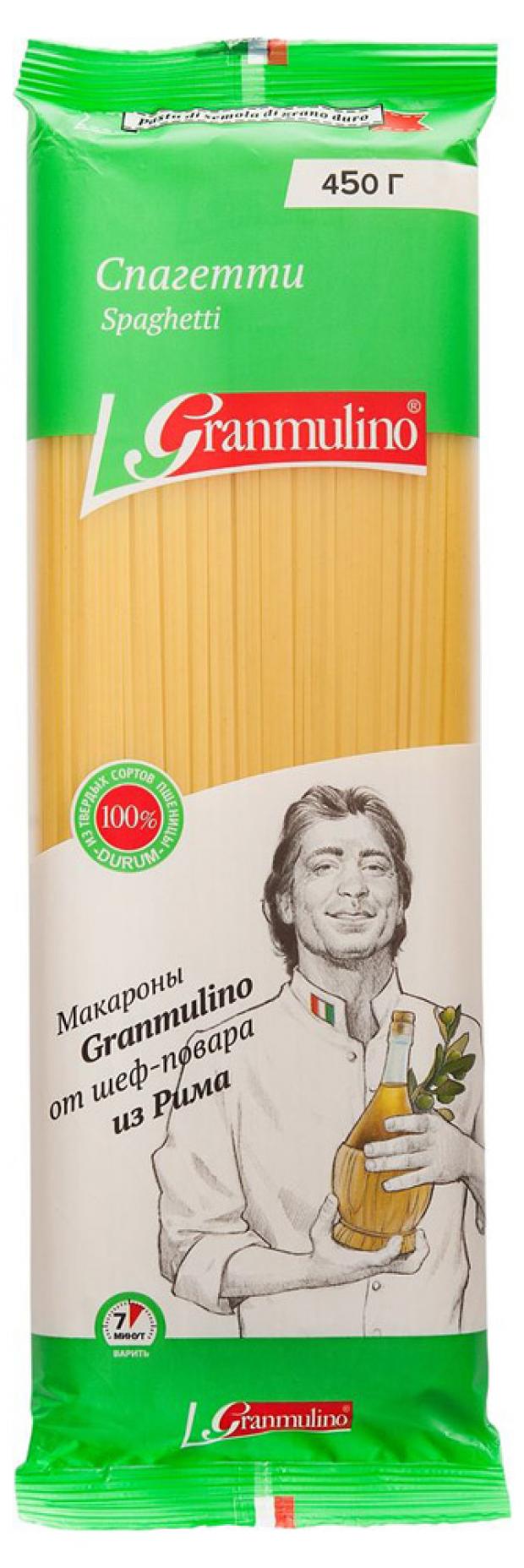 

Макароны пшеничные Granmulino спагетти, 450 г