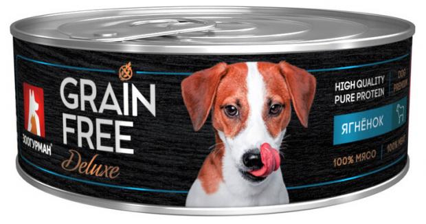 

Консервы для собак «Зоогурман» Grain Free Беззерновой с ягненком, 100 г