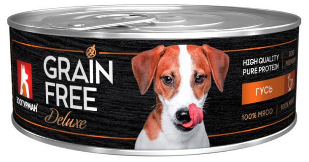 

Консервы для собак «Зоогурман» Grain Free Беззерновой с гусем, 100 г